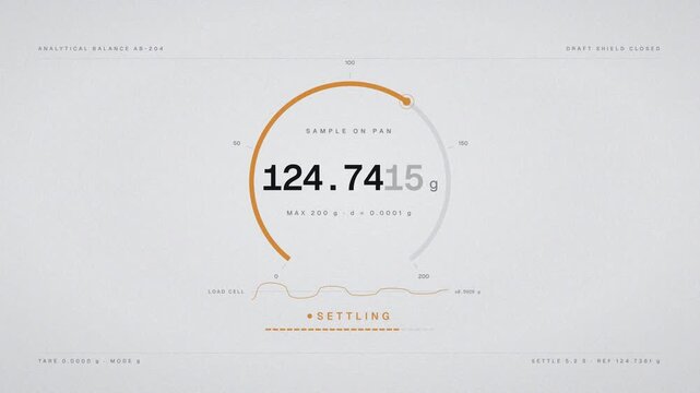 Digital balance in white background 