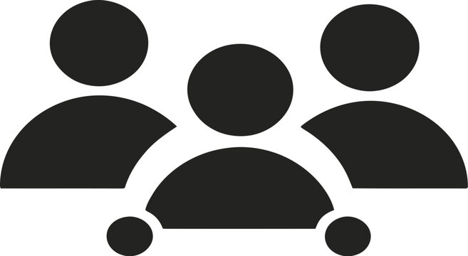 Community, network, and social icon design template featuring interconnected people, communication, collaboration, networking, teamwork, social groups, community support, digital connections, and vect