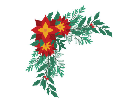 Festive Winter Floral Decoration 