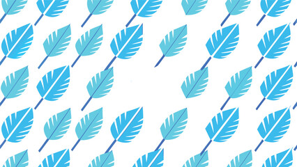 Fototapeta premium Minimalist blue tropical leaves seamless pattern background vector illustration with tropical seamless background minimalist botanical illustration wallpaper decoration decorative colorful