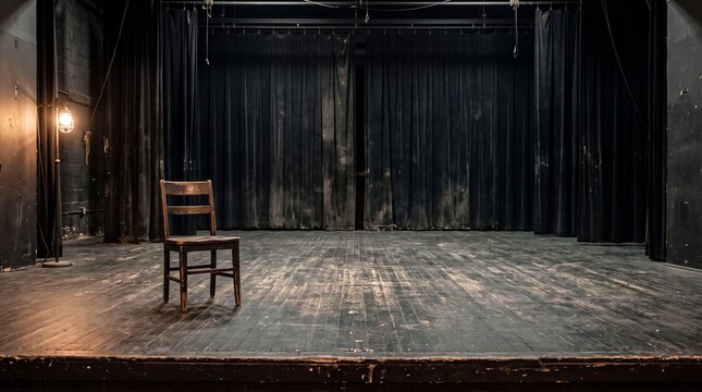 Empty Theater Stage