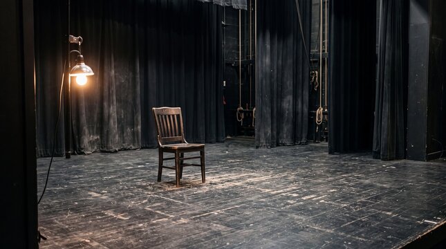 Empty Theater Stage