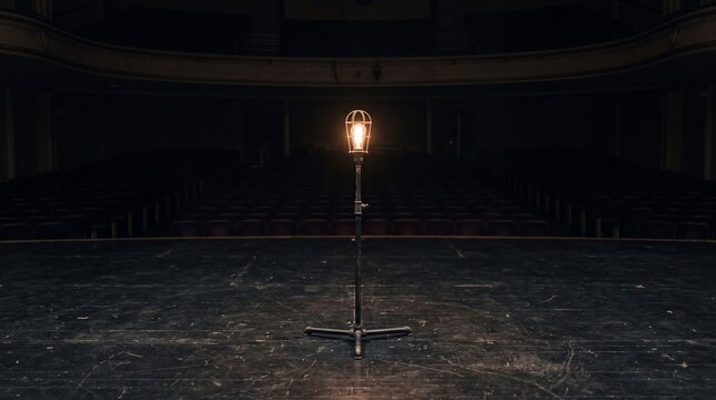 Empty Theater Stage