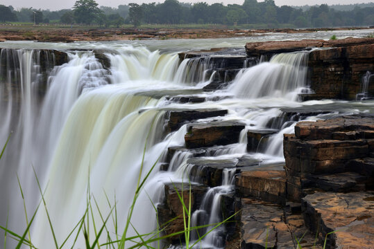 Long Exposure of Chitrakote (Niagara of India) Falls, Chhattisgarh, India