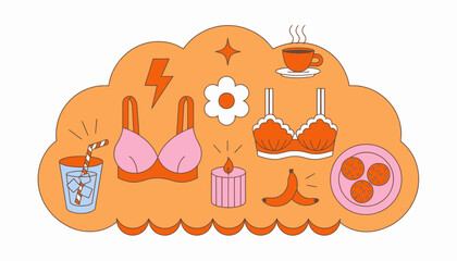 Fototapeta premium woman's daily life, feminine thoughts, womanhood