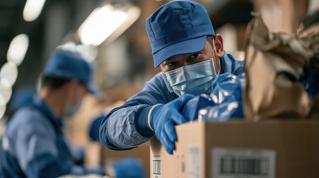 Repacking Salvageable Food From Damaged Cartons