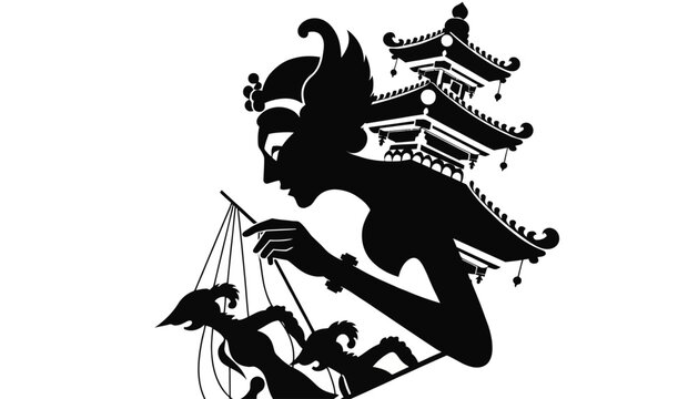 wayang kulit puppet theater, traditional shadow puppetry
