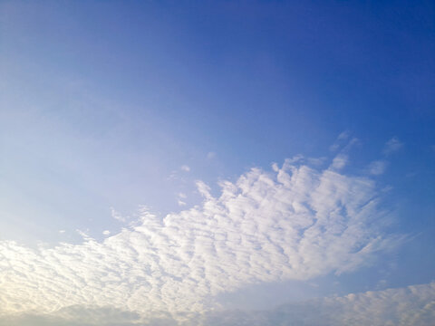 early clear blue sky photo