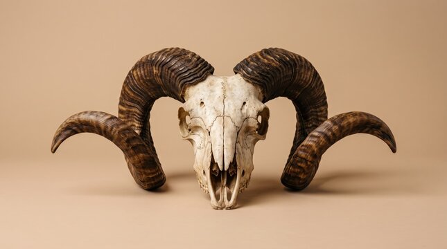 Mystical Ram Skull Symbol of Power and Ancient Illuminati Enigma