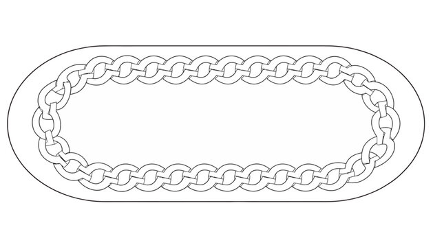 chain link border design element