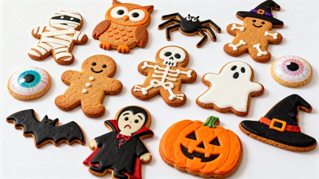 halloween gingerbread cookies