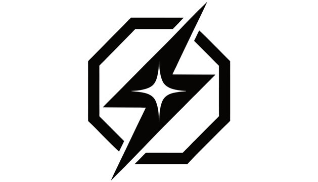 black star lightning bolt logo
