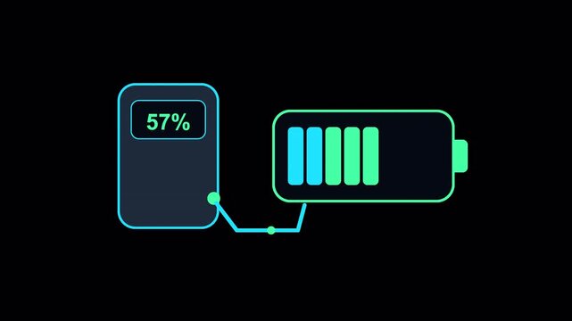 Smart Charger System with Battery Percentage Animation