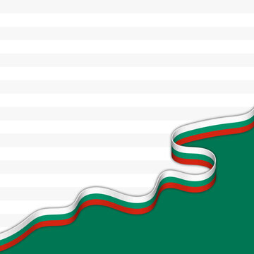 Bulgaria Flag Waving Background