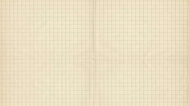 Vintage aged paper texture with grid lines