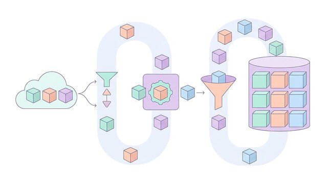 Isometric Data Processing and Cloud Database Vector