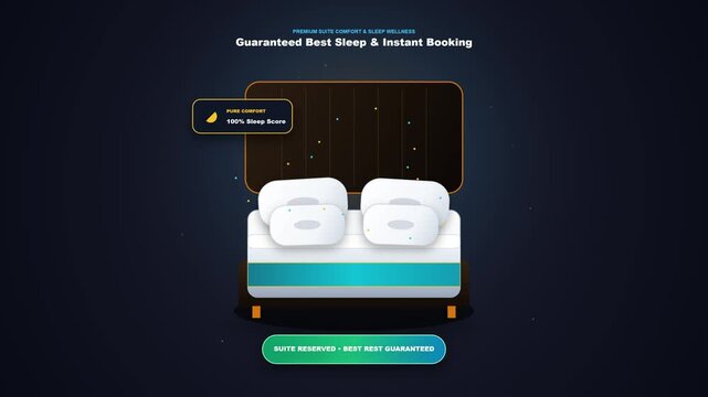 Luxury Hotel Suite Bed Reservation Concept