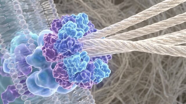 Cellular Motor Protein Moves Along Microtubules in Microscopic View