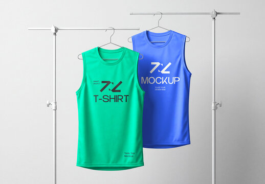 Sportswear Tank Top Mockup Set