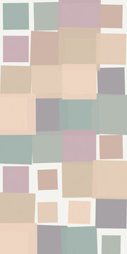 Softly layered rectangles in beige, taupe, gray, sage, and dusty rose form a quiet editorial composition suited to interiors, branding, print, and web design.