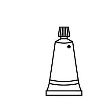 Tube with cap icon