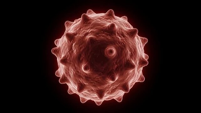 Cancercell Growth Abstract Landscape Medical Animation