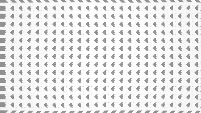 Grid of white glowing arrows rotating and aligning on a black background, ideal for UI design, motion graphics and navigation systems