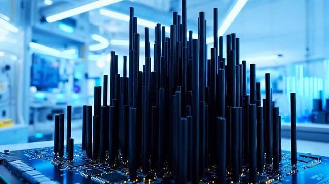 Carbon Nanotube Forest Growing on Electrode Surface