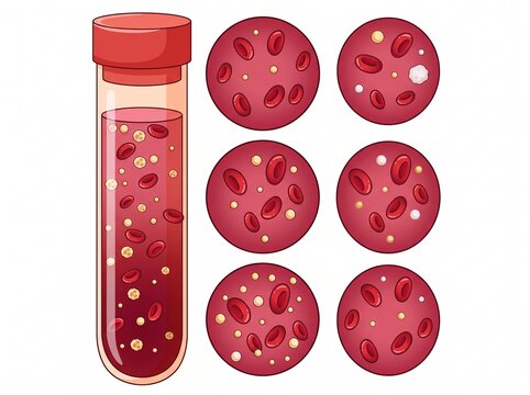 Red Blood Cells Medical Illustration