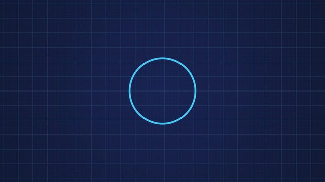 Zip file progress animation showing data compression on a grid