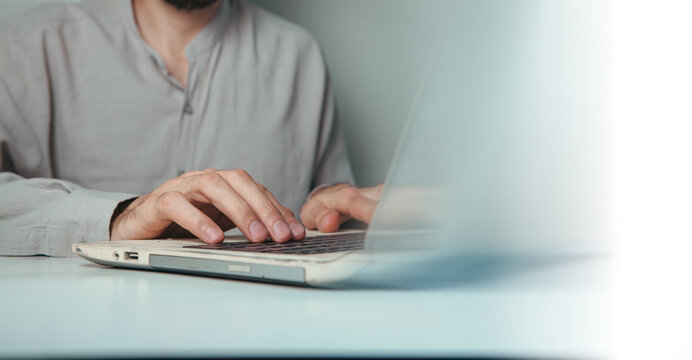 a man working with a computer