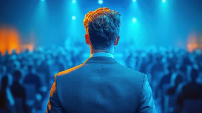 A diverse group of individuals attentively listens from their seats in a conference hall, immersed in a session filled with insights and discussions.