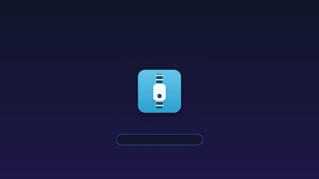 Zip file progress bar animation for cloud storage and data management