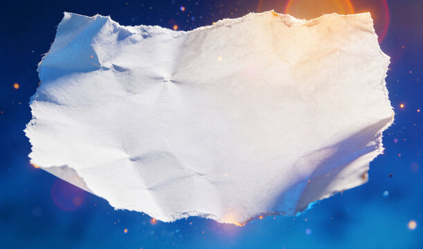 Torn paper and starlight bokeh
