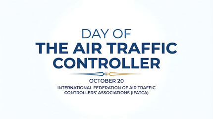 Obraz premium International Day of the Air Traffic Controller poster design with aviation theme HD
