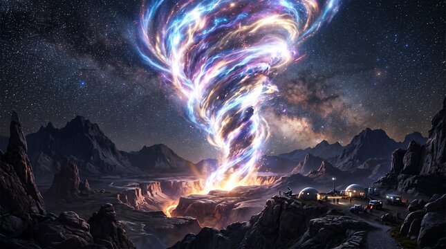 Cosmic energy vortex