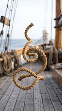 Floating ship rope
