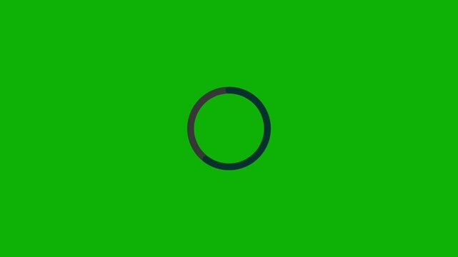 Circular retry refresh loop rotating progress motion animation, blue spinning oval loader on transparent background, 4K download progress bar 0 to 100 percent for website interface element