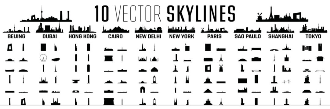 10 vector skylines