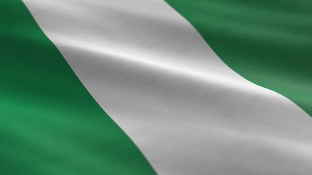Nigeria - waving flag loop