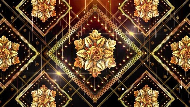 Traditional Gold Ornaments In Frames 1
