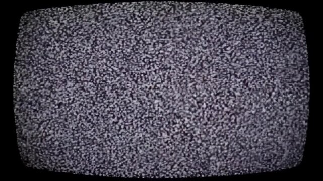 TV screen snowflake noise picture, black background gray texture rolling