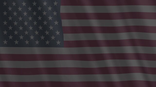 Drapeau en transparence aux couleurs officielles des USA flottant dans le vent pour illustrer en fond : tourisme, patriotisme, culture, voyage, nourriture, soci&eacute;t&eacute;, politique, actualit&eacute;s