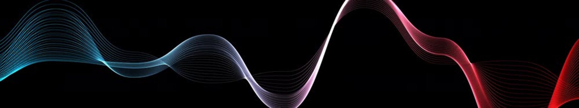 Abstract flowing green and gold light wave animation with smooth elegant motion. Dark background loop.
