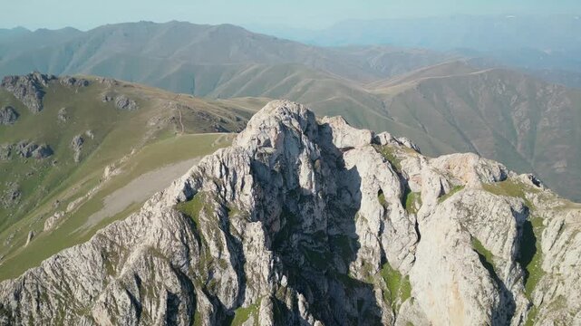 aerial view of the mountain landscape