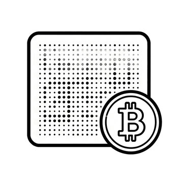 Bitcoin mining chip art