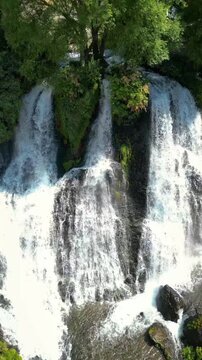 aerial view of the waterfall
