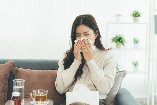 Woman Using Telehealth Service for Online Medical Consultation at Home
