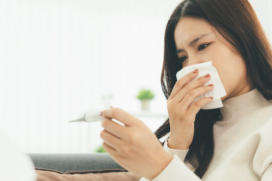 Woman Using Telehealth Service for Online Medical Consultation at Home