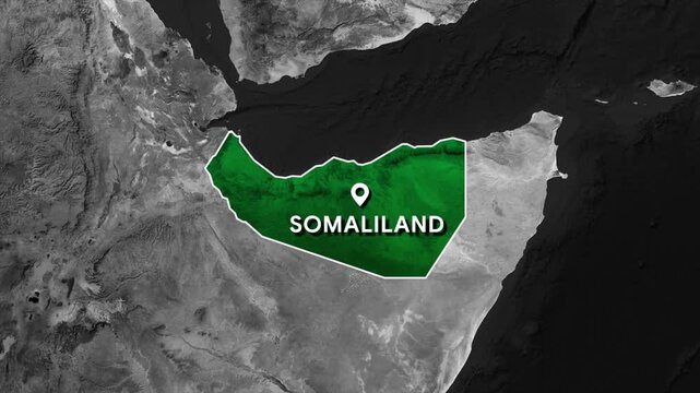 Somaliland Map Highlight, Somaliland Location Map, Horn of Africa Geography Animation, Somaliland Regional Map, Somaliland Territory Map, African Geographic Location, Political Map Animation